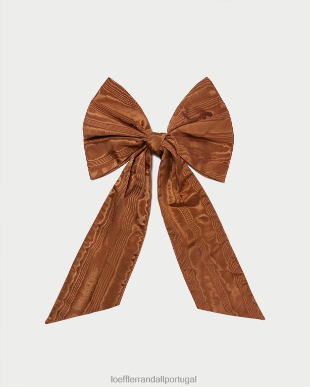 Loeffler Randall mulheres laço de cabelo grande cherie acessórios noz-moscada FF0JR154