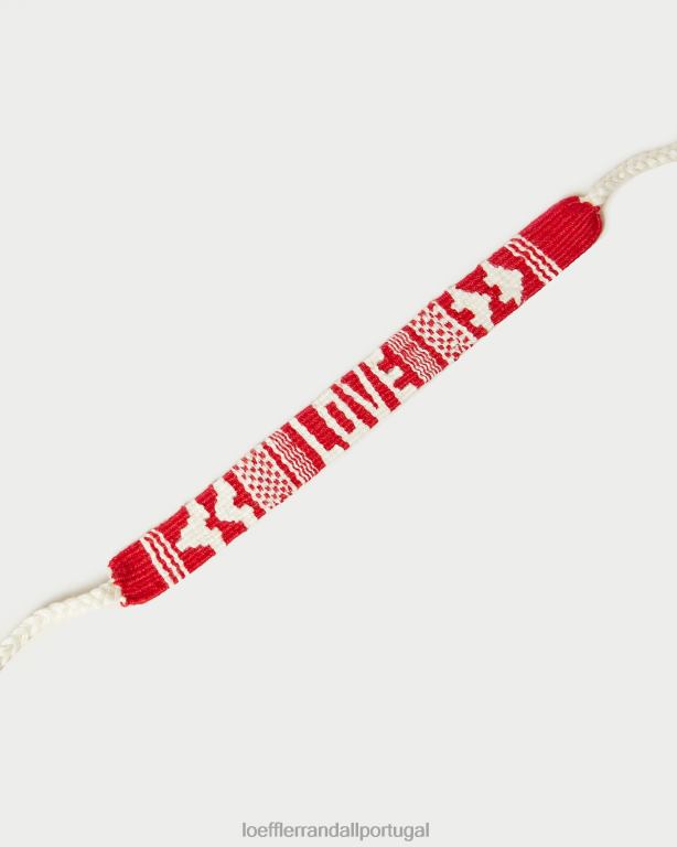 Loeffler Randall mulheres amo pulseiras xoxo acessórios vermelho/rosa FF0JR406