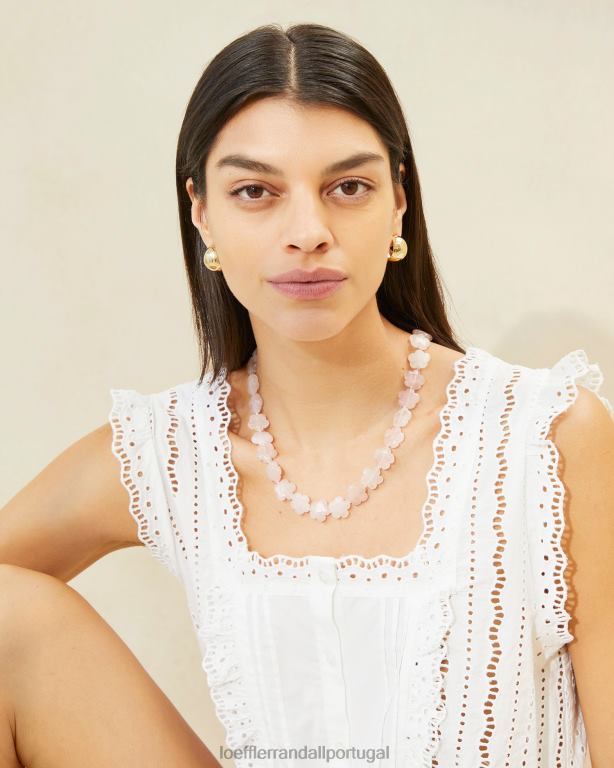 Loeffler Randall mulheres colar de miçangas florais mina acessórios balé FF0JR411