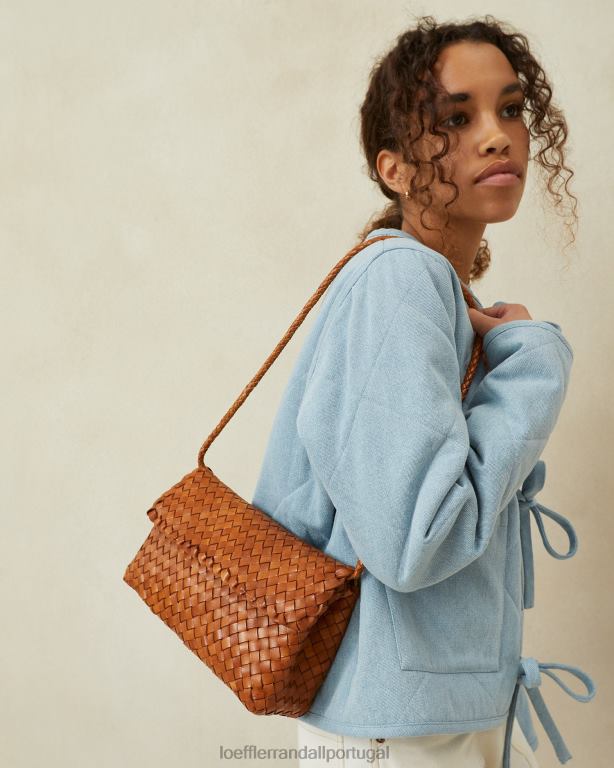 Loeffler Randall mulheres bolsa de ombro marrom mabel bolsas madeira FF0JR401