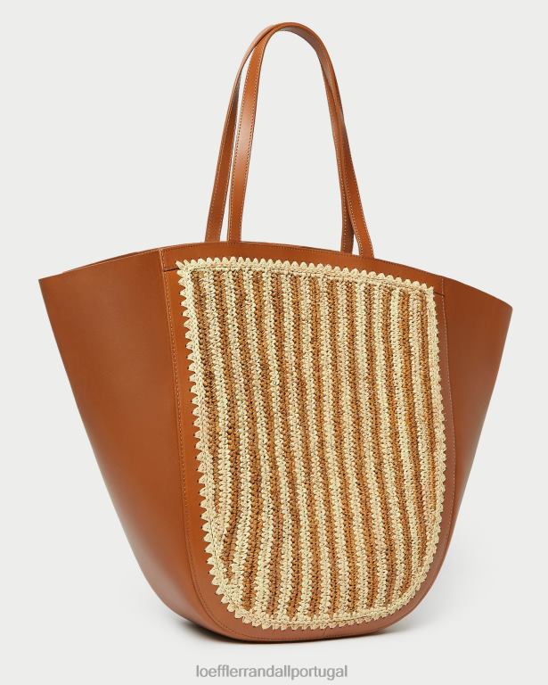Loeffler Randall mulheres bolsa alada Katia bolsas natural/marrom/conhaque FF0JR321