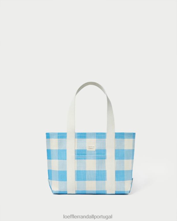 Loeffler Randall mulheres bolsa bennett média bolsas guingão azul FF0JR319