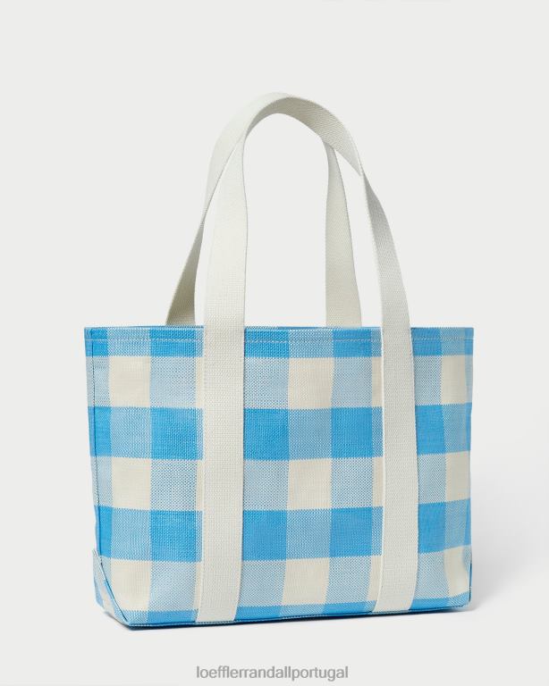 Loeffler Randall mulheres bolsa bennett média bolsas guingão azul FF0JR319