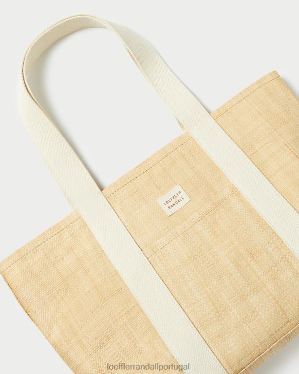 Loeffler Randall mulheres bolsa bennett média bolsas ráfia natural FF0JR316