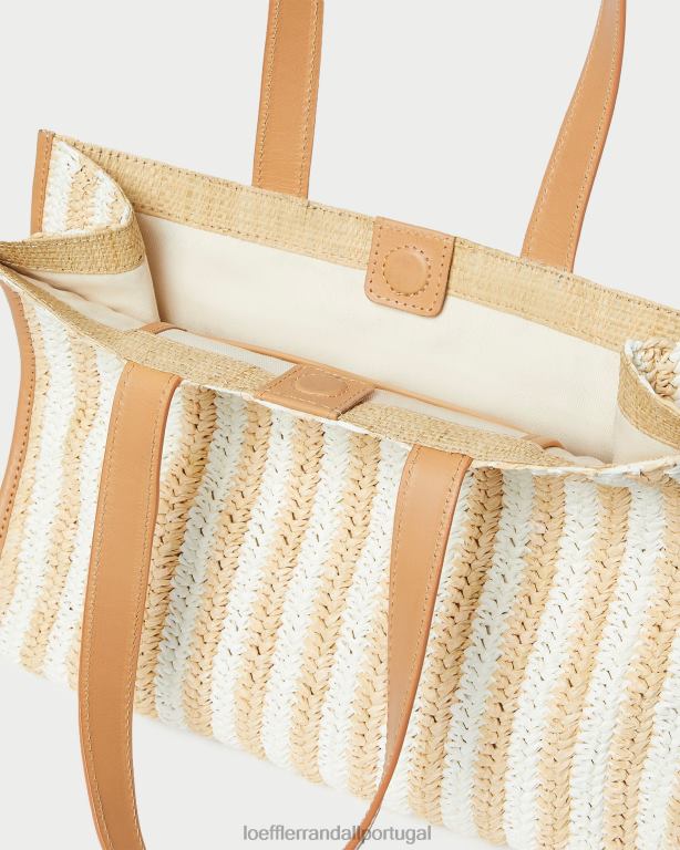 Loeffler Randall mulheres bolsa de crochê natural pia bolsas listra branca/natural FF0JR323
