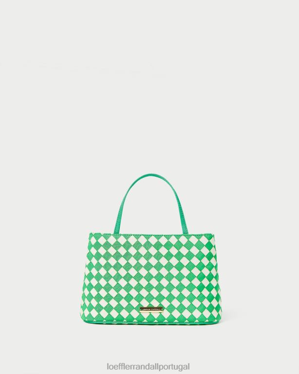 Loeffler Randall mulheres mini bolsa peixinho bolsas verde/creme FF0JR320