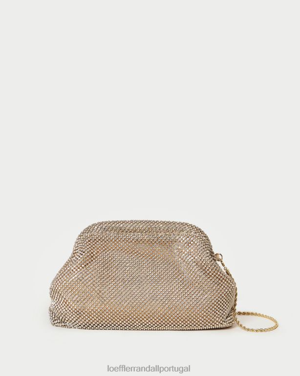 Loeffler Randall mulheres bolsa com moldura de diamante doreen bolsas ouro FF0JR337