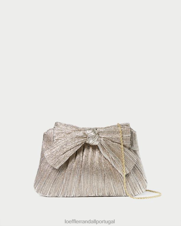 Loeffler Randall mulheres clutch arco rayne bolsas champanhe FF0JR394