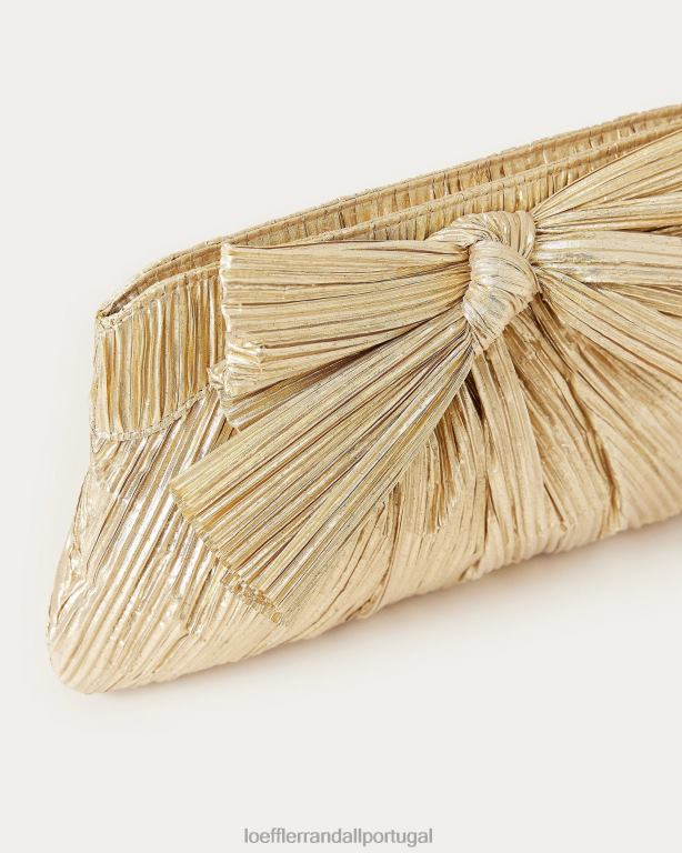 Loeffler Randall mulheres clutch arco rayne bolsas ouro FF0JR333