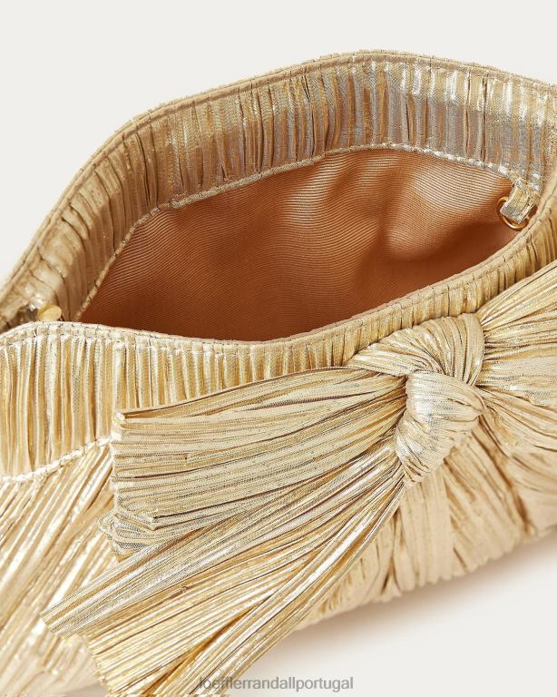 Loeffler Randall mulheres clutch arco rayne bolsas ouro FF0JR333