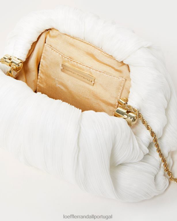 Loeffler Randall mulheres clutch cúpula plissada bailey bolsas pérola FF0JR360