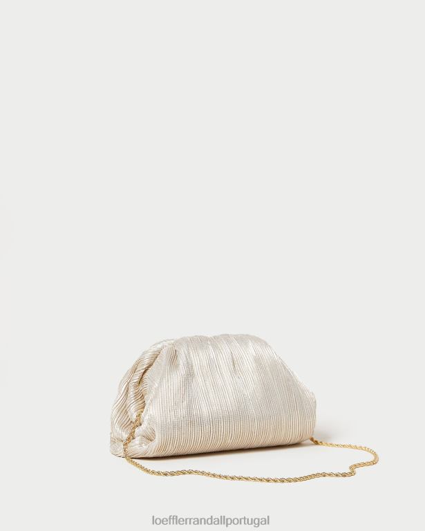 Loeffler Randall mulheres clutch cúpula plissada bailey bolsas platina FF0JR357