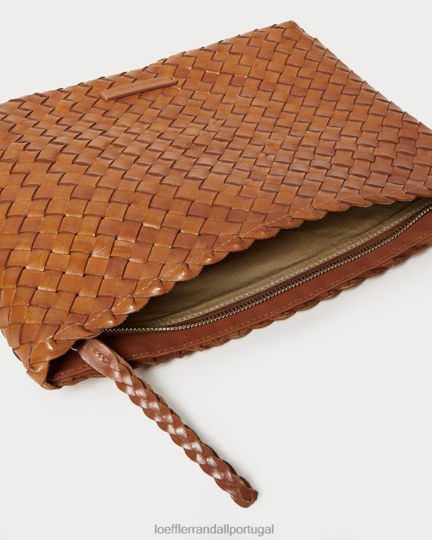 Loeffler Randall mulheres clutch marissa em tecido plano bolsas madeira FF0JR353