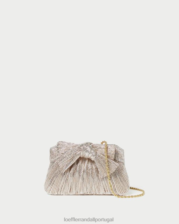 Loeffler Randall mulheres clutch mini arco rochelle bolsas champanhe FF0JR395