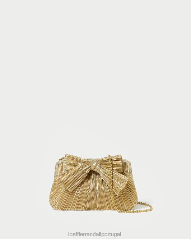 Loeffler Randall mulheres clutch mini arco rochelle bolsas ouro FF0JR365