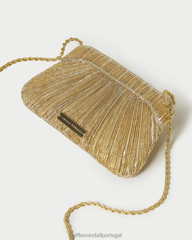 Loeffler Randall mulheres clutch mini arco rochelle bolsas ouro FF0JR365