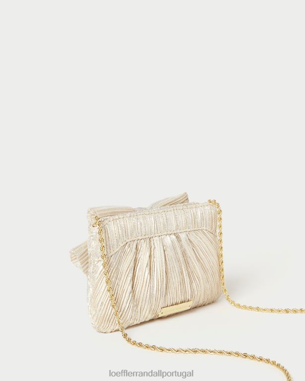 Loeffler Randall mulheres clutch mini arco rochelle bolsas platina FF0JR342