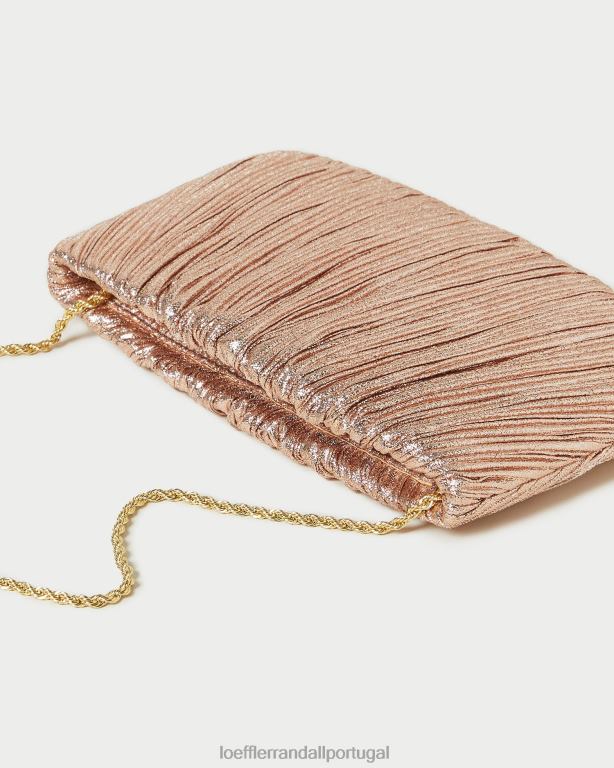 Loeffler Randall mulheres clutch plissada plana brit bolsas duna FF0JR366