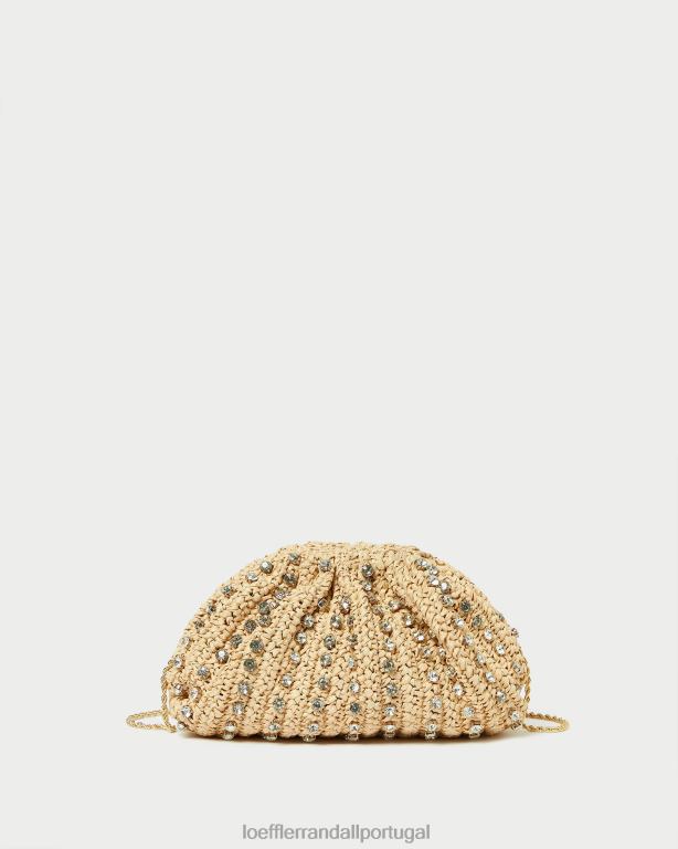 Loeffler Randall mulheres embreagem bailey dome bolsas natural/claro FF0JR389