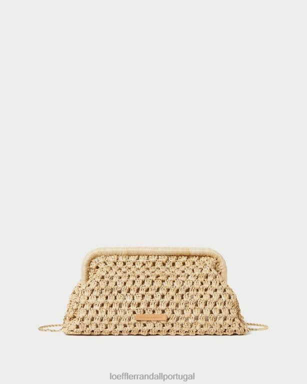 Loeffler Randall mulheres embreagem quadro trudie bolsas natural FF0JR390