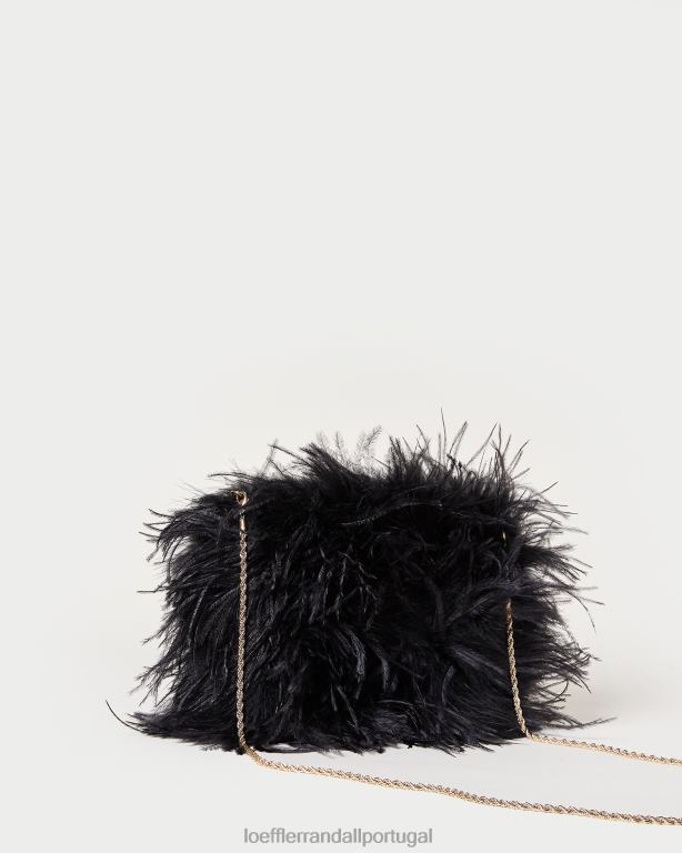 Loeffler Randall mulheres mini bolsa de penas zahara bolsas preto FF0JR361