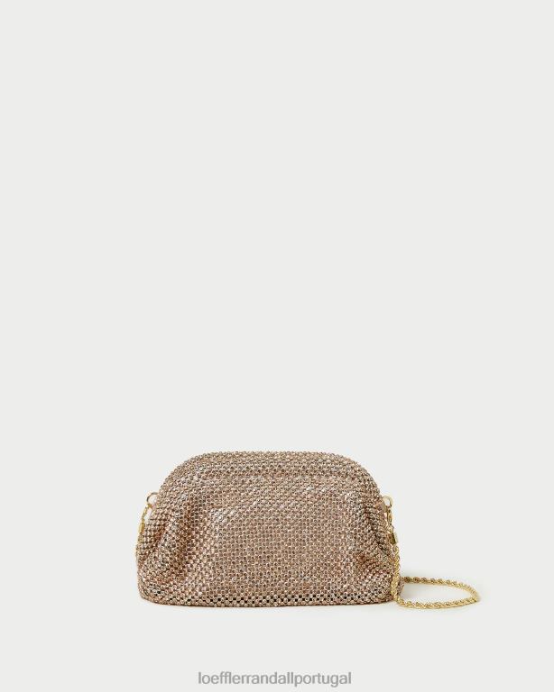 Loeffler Randall mulheres mini bolsa doris diamante bolsas pêssego claro FF0JR369