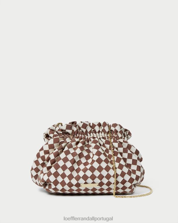 Loeffler Randall mulheres willa mini bolsa bolsas marrom/creme FF0JR383