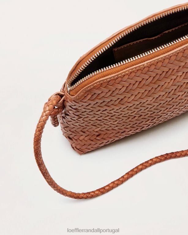 Loeffler Randall mulheres bolsa transversal em tecido marrom mallory bolsas madeira FF0JR324