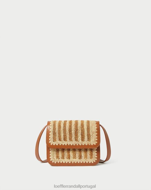 Loeffler Randall mulheres crossbody de crochê kenton bolsas natural/marrom/conhaque FF0JR328