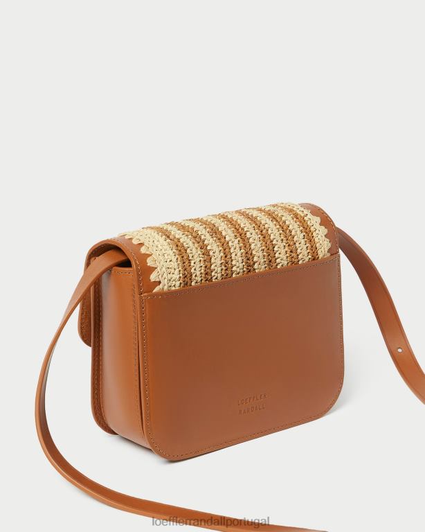 Loeffler Randall mulheres crossbody de crochê kenton bolsas natural/marrom/conhaque FF0JR328