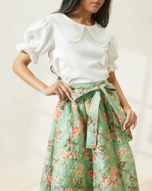 Loeffler Randall mulheres saia acolchoada leigh roupas sábio botânico floral FF0JR231