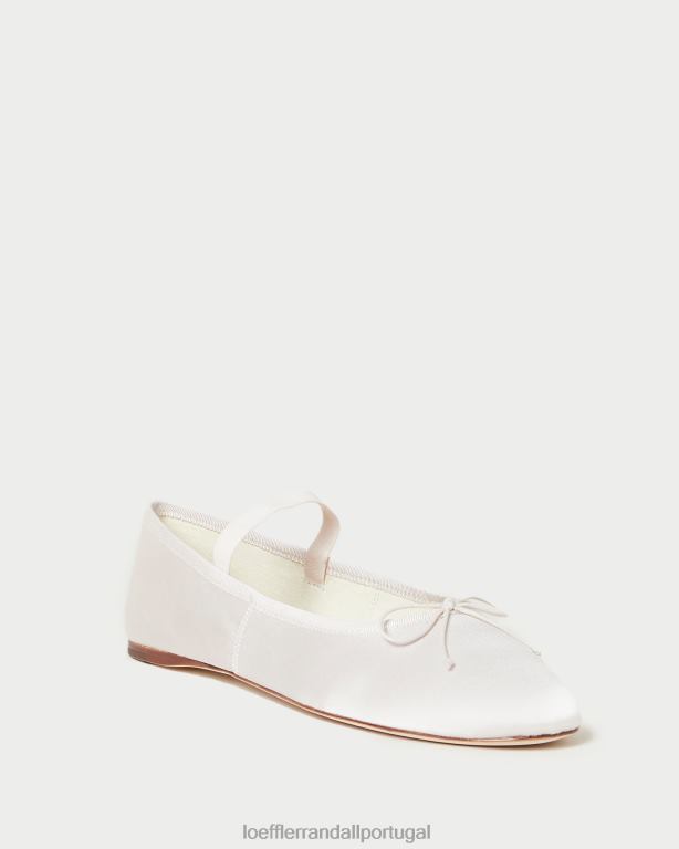 Loeffler Randall mulheres Leonie Ballet Flat sapato creme FF0JR300