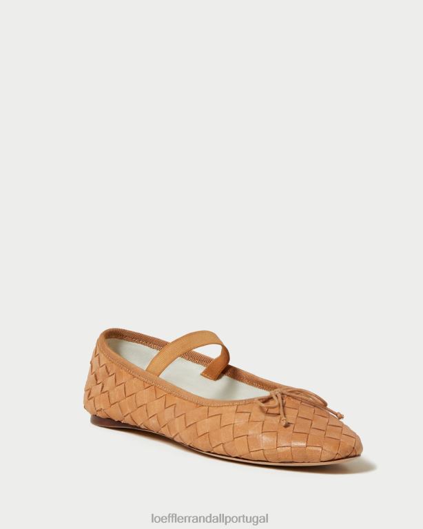 Loeffler Randall mulheres Leonie Ballet Flat sapato mel FF0JR298