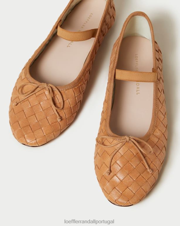 Loeffler Randall mulheres Leonie Ballet Flat sapato mel FF0JR298