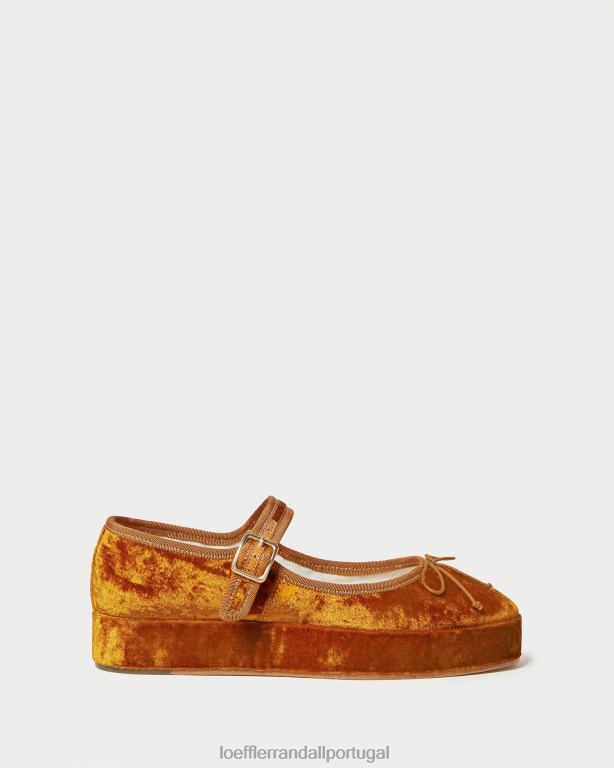 Loeffler Randall mulheres leah plataforma mary jane sapato ocre FF0JR307