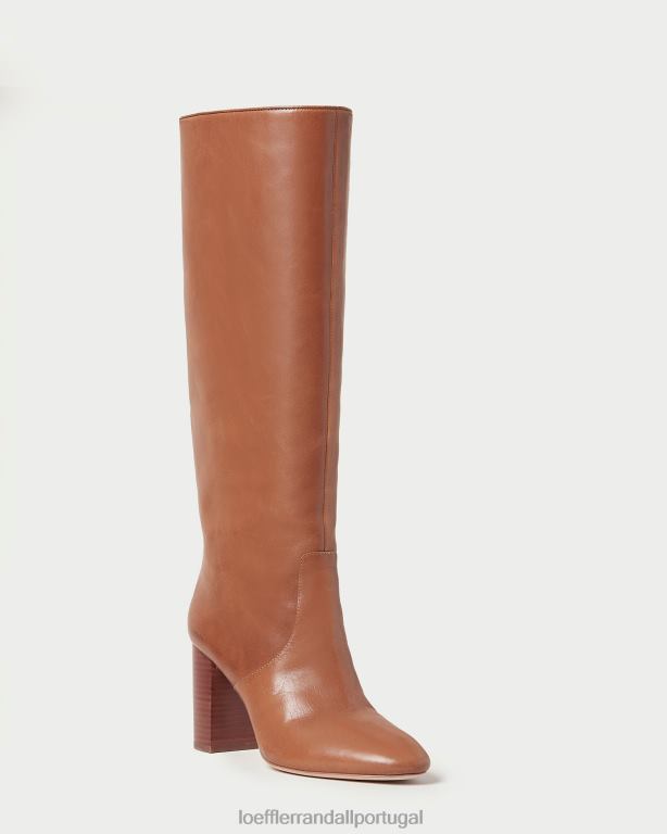 Loeffler Randall mulheres bota alta dourada sapato safári FF0JR278