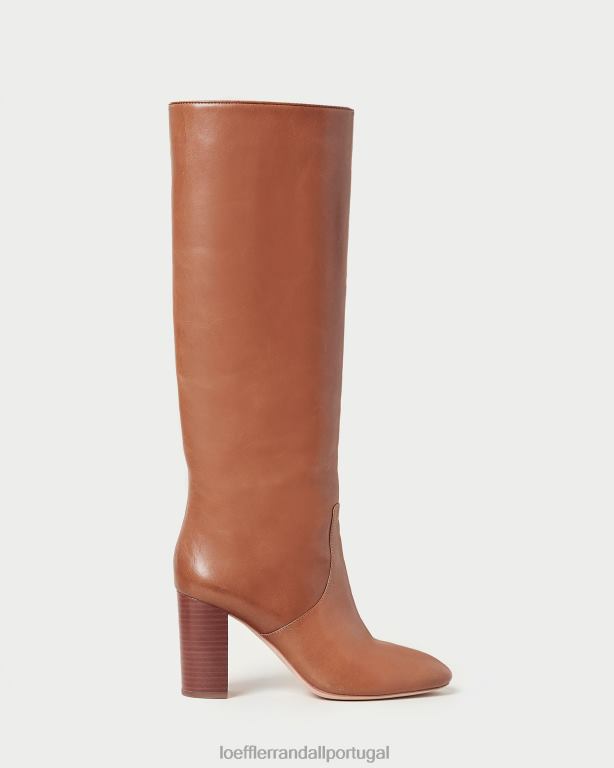 Loeffler Randall mulheres bota alta dourada sapato safári FF0JR278