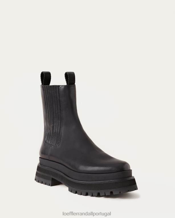Loeffler Randall mulheres bota plataforma toni sapato preto FF0JR277