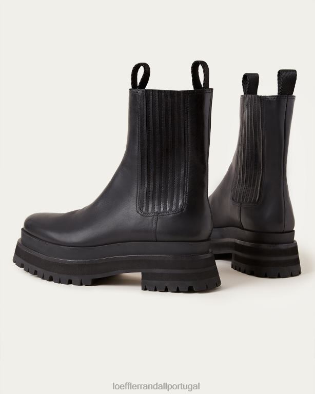 Loeffler Randall mulheres bota plataforma toni sapato preto FF0JR277