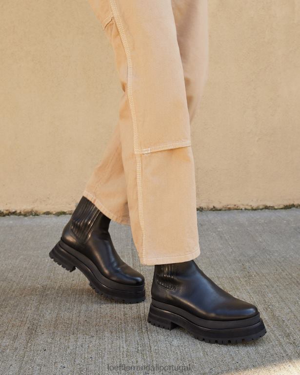 Loeffler Randall mulheres bota plataforma toni sapato preto FF0JR277