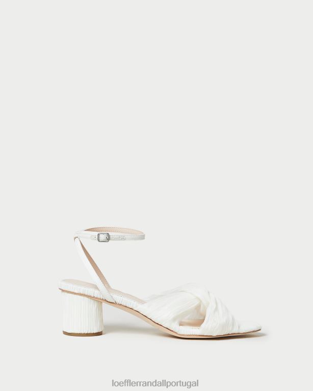 Loeffler Randall mulheres Raegan com salto torcido plissado sapato pérola FF0JR33