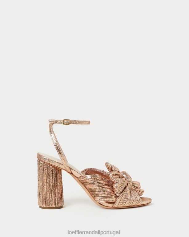 Loeffler Randall mulheres camélia com salto plissado sapato duna FF0JR72