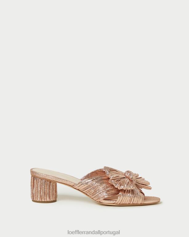 Loeffler Randall mulheres emilia salto laço plissado sapato duna FF0JR63