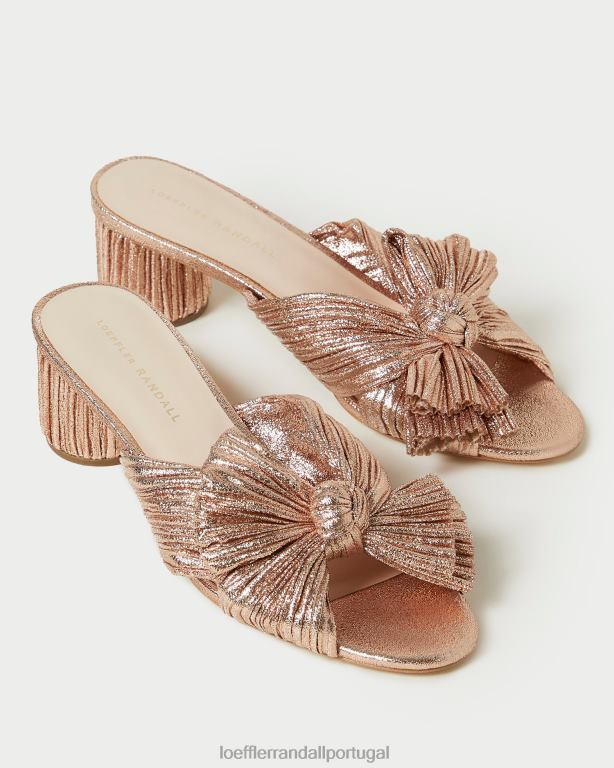 Loeffler Randall mulheres emilia salto laço plissado sapato duna FF0JR63