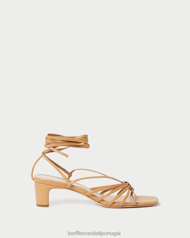Loeffler Randall mulheres lola nó com cadarço no meio do salto sapato mel FF0JR97