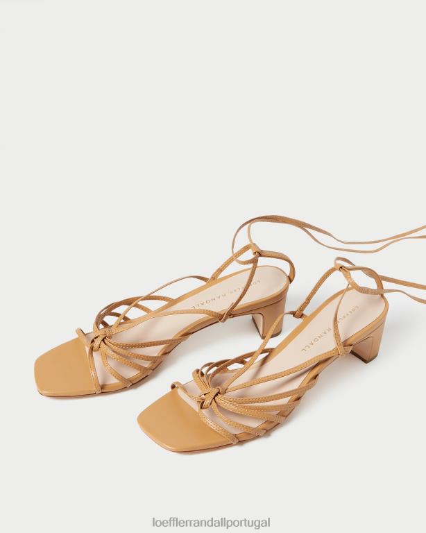 Loeffler Randall mulheres lola nó com cadarço no meio do salto sapato mel FF0JR97