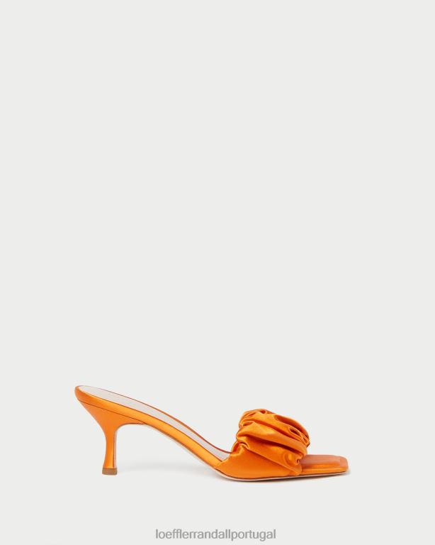 Loeffler Randall mulheres mule bianca com salto gatinho sapato calêndula FF0JR88