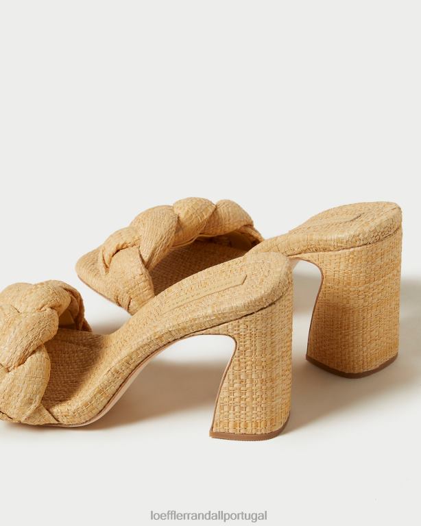 Loeffler Randall mulheres mule curvo trançado freya sapato natural FF0JR41