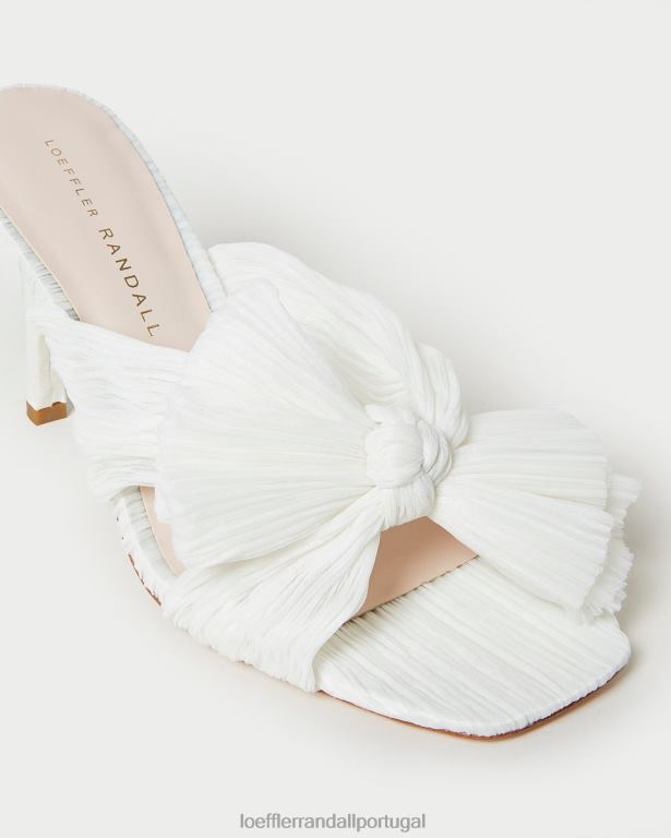 Loeffler Randall mulheres mule laço plissado claudia sapato pérola FF0JR73