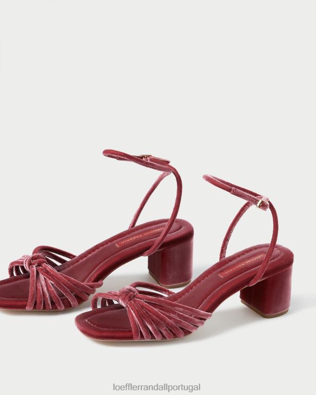 Loeffler Randall mulheres olivia nó no meio do salto sapato rosa de chá FF0JR80